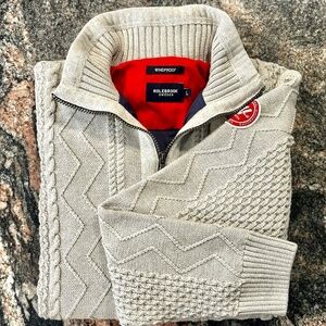 WINTER SALE!!!  Holebrook Womens Windproof 1/4 Zip Jumper SZ L   NWOT